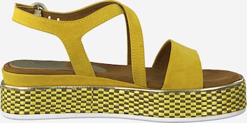 MARCO TOZZI Páskové sandály – žlutá