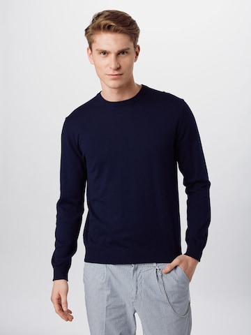 Coupe regular Pull-over UNITED COLORS OF BENETTON en bleu : devant