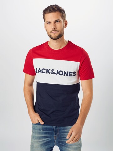 Regular fit Maglietta di JACK & JONES in rosso: frontale