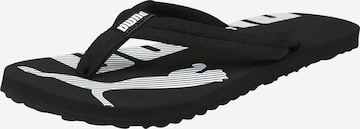 PUMA T-Bar Sandals 'Epic Flick' in Black: front