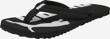 PUMA - Sandalias de dedo 'Epic Flick' en negro: frente