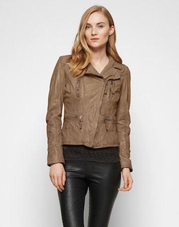 Veste mi-saison OAKWOOD en marron : devant