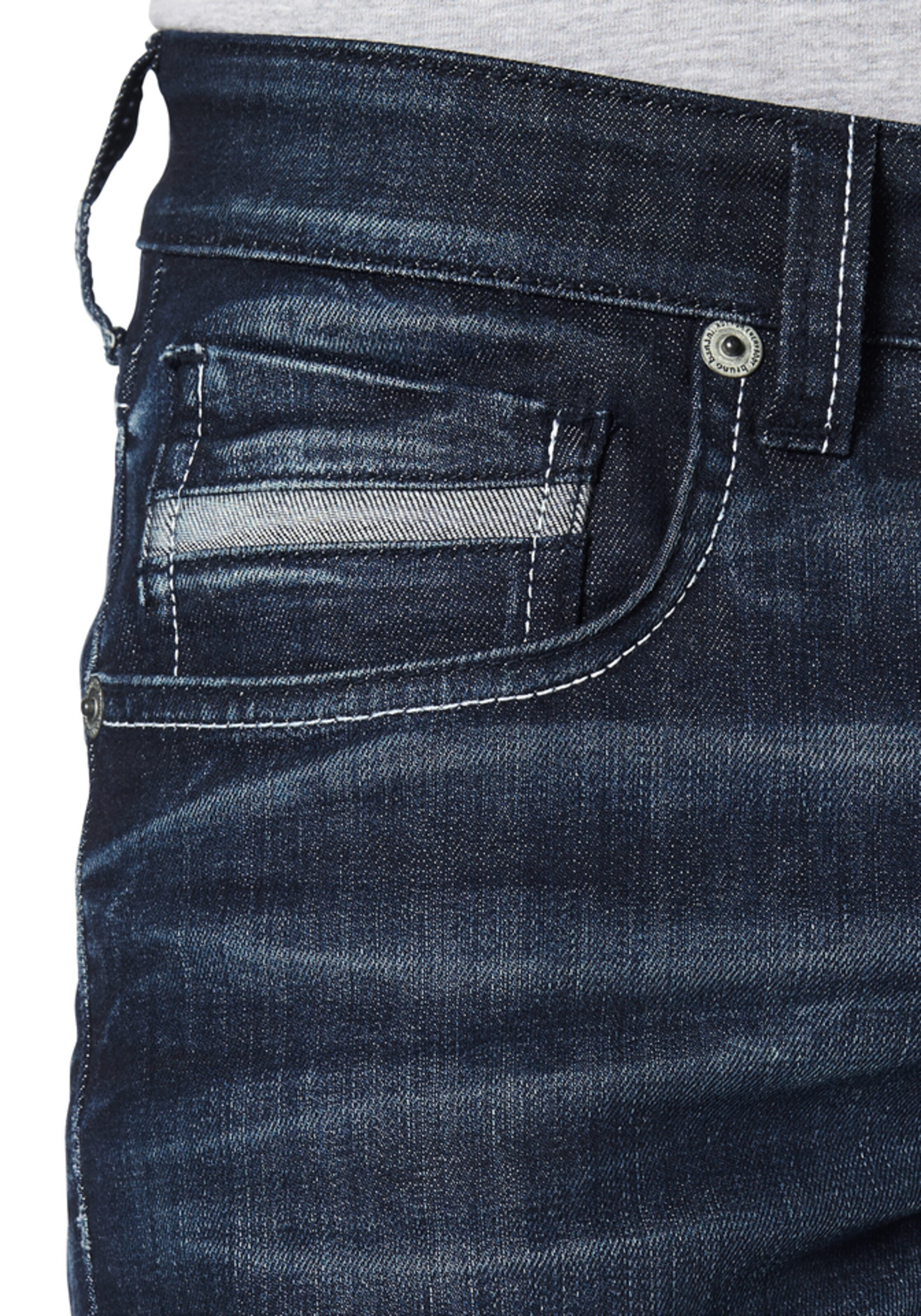 Bruno Banani Regular Straight-Jeans in Blau