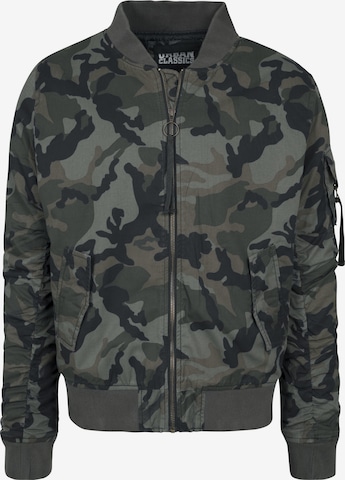 Urban Classics Between-Season Jacket in Green: front