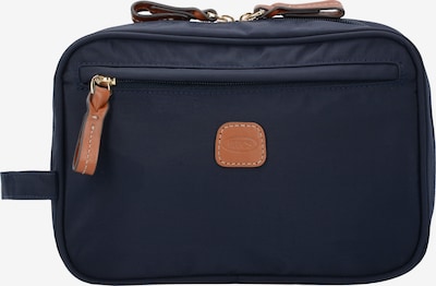 Bric's Kosmetiktasche 'X-Bag' in dunkelblau / cognac, Produktansicht