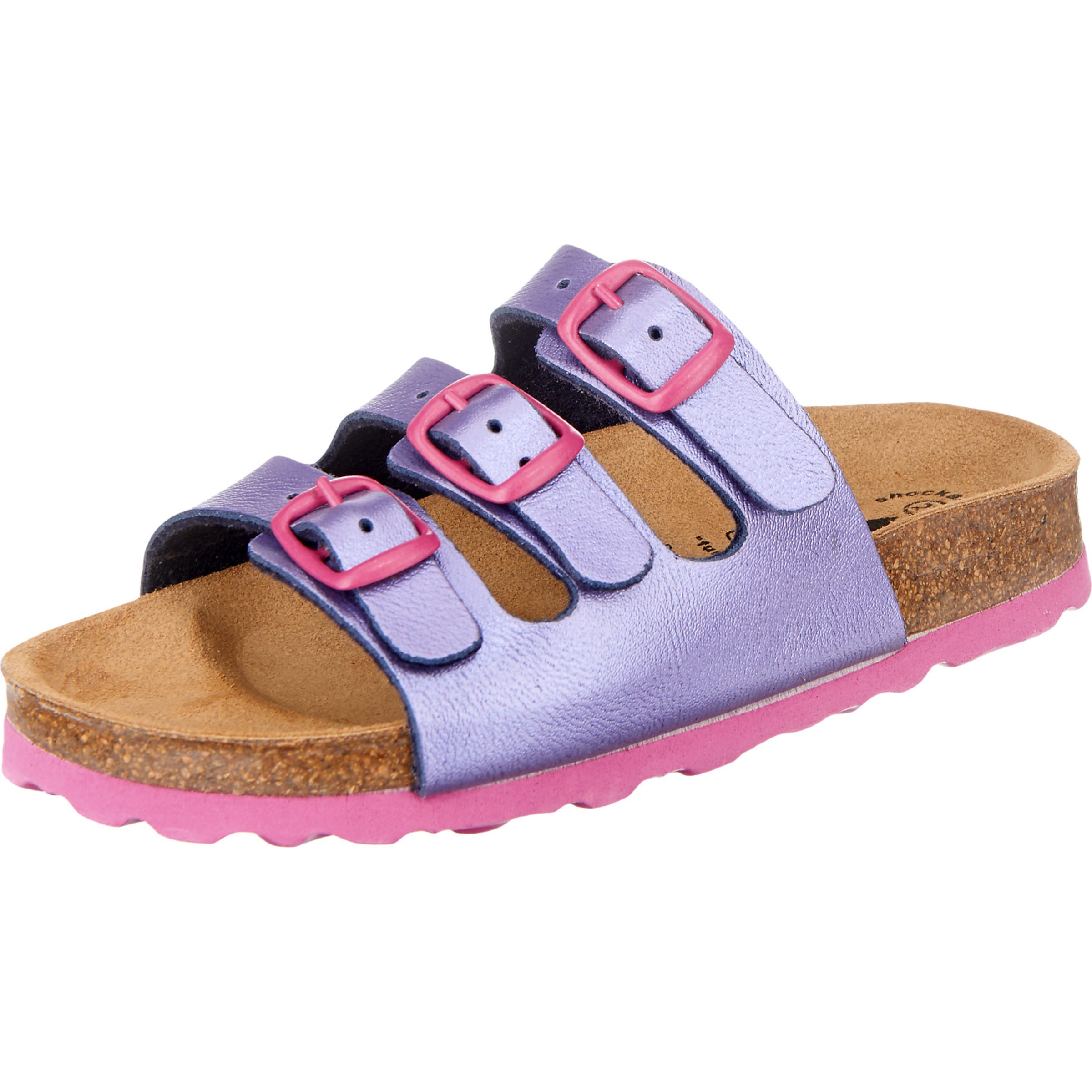 LICO Pantolette 'Bioline' in Lila: Vorderseite