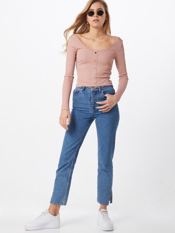 IVYREVEL Tričko 'SCOOP NECK RIB TOP' – pink