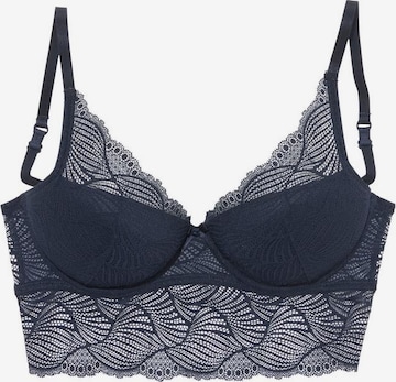 LASCANA Push-up Bustier in Blau: predná strana