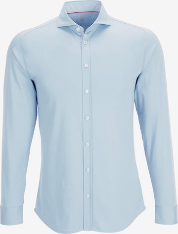 DESOTO Button Up Shirt in Blue: front