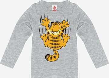 LOGOSHIRT Longsleeve 'Garfield' in Grau: predná strana