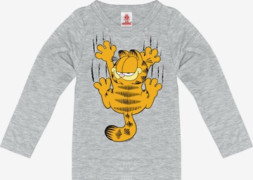 LOGOSHIRT Longsleeve 'Garfield' in Grau: predná strana