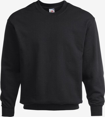 FRUIT OF THE LOOM Sweatshirt in Schwarz: predná strana