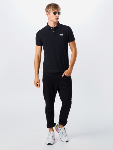 Superdry Poloshirt in Schwarz