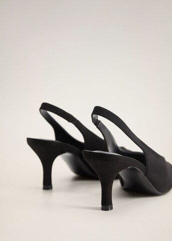 MANGO Slingpumps 'Spring' in Zwart