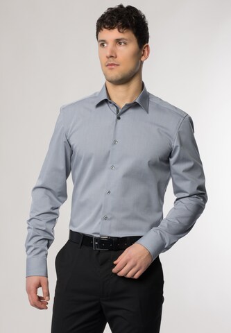 ETERNA Slim fit Button Up Shirt in Grey: front