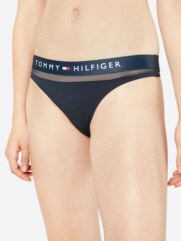 Tommy Hilfiger Underwear Thong in Blue: front