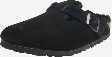 Pantoufle 'Boston' BIRKENSTOCK en noir : devant