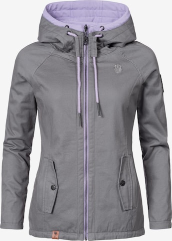 MARIKOO Between-Season Jacket 'Chuu' in Grey: front