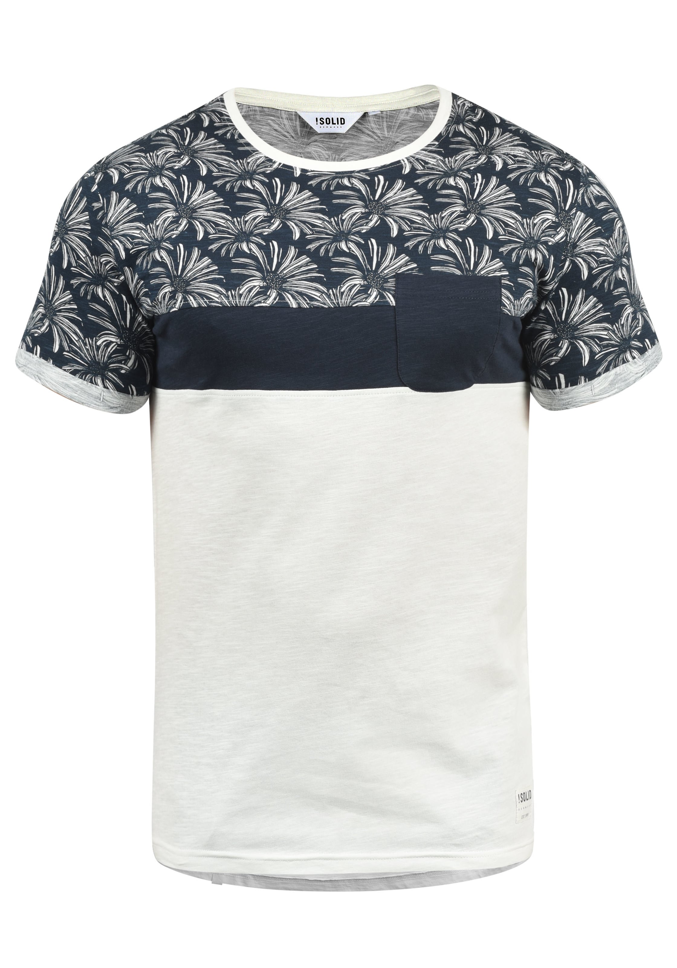 Maglietta 'Florian' di !Solid in bianco: frontale