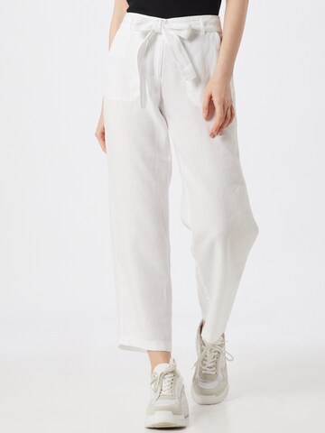 BRAX Regular Trousers with creases 'Maine' in White: front