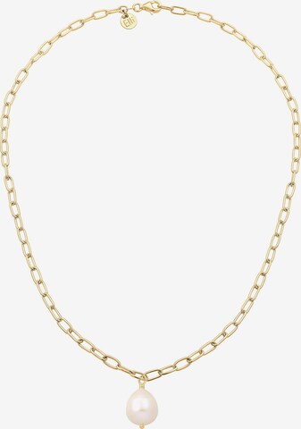 ELLI PREMIUM Ketting 'Perle' in Goud: voorkant