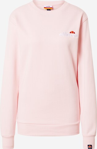 ELLESSE Sweatshirt 'Triome' in Pink: predná strana