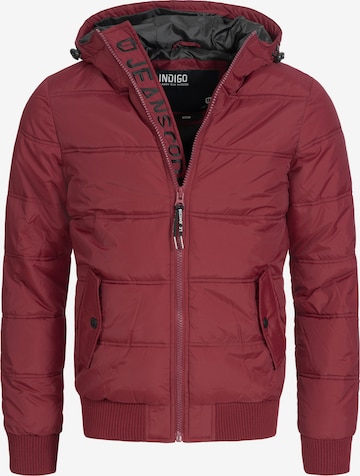 INDICODE JEANS Winterjas 'Adrian ZA' in Rood: voorkant