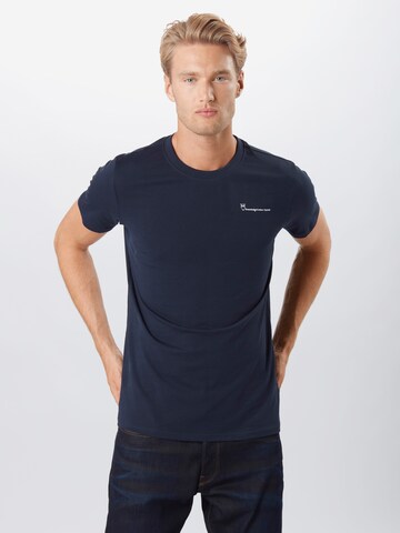 KnowledgeCotton Apparel Regular fit Shirt 'ALDER' in Blue: front