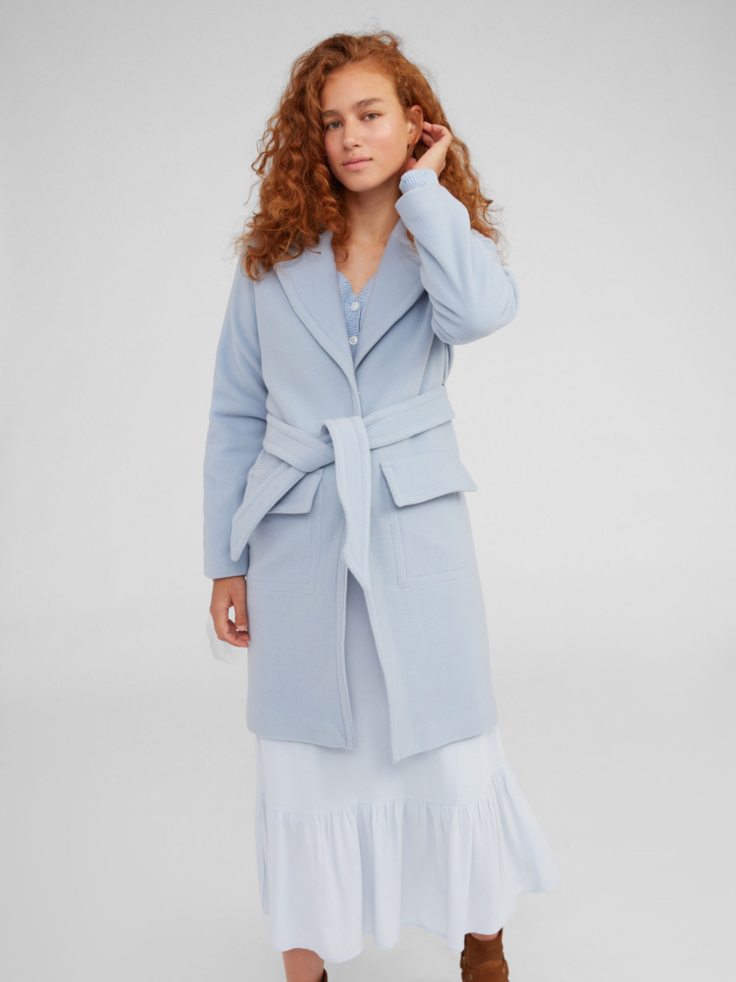 Edited Mantel Elias Damen Hellblau Grosse S Mantel