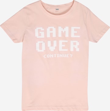 Mister Tee Shirt 'Game Over' in Roze: voorkant