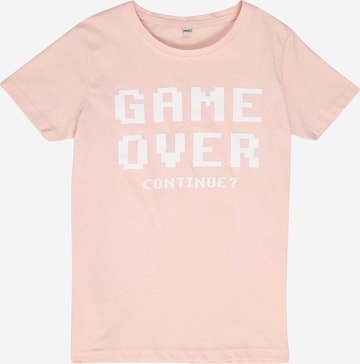 Mister Tee Тениска 'Game Over' в розово: отпред