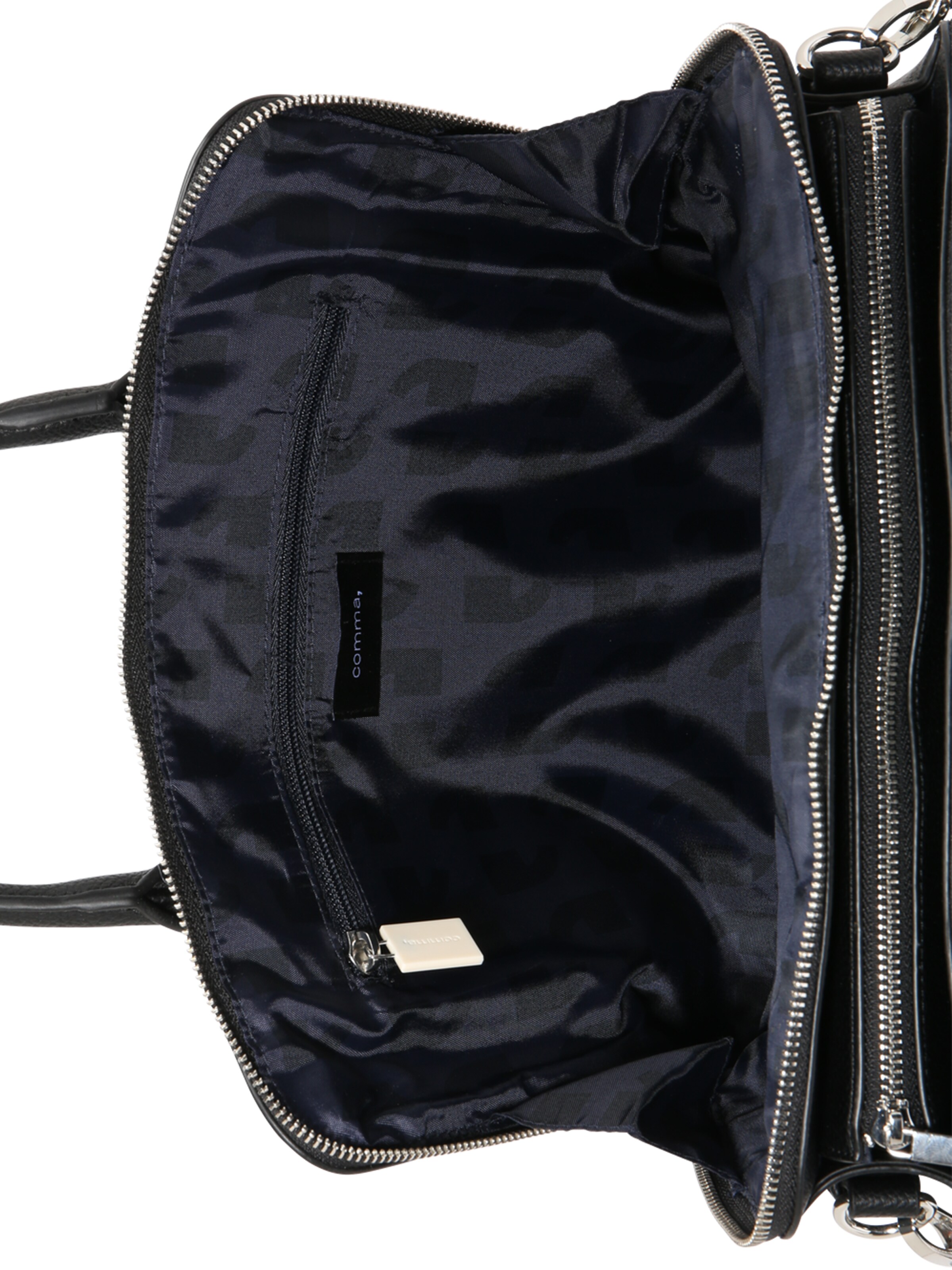 COMMA Kabelka 'Pure Elegance' – černá: vrchní strana