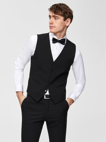 SELECTED HOMME Suit Vest in Black: front