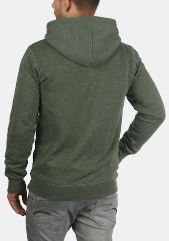 !Solid Zip-Up Hoodie 'BertiZip' in Green