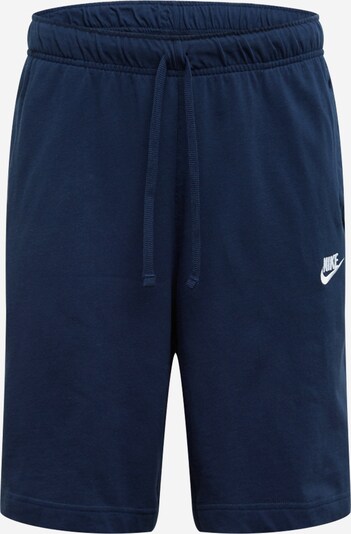 Nike Sportswear Calças em marinho / branco, Vista do produto