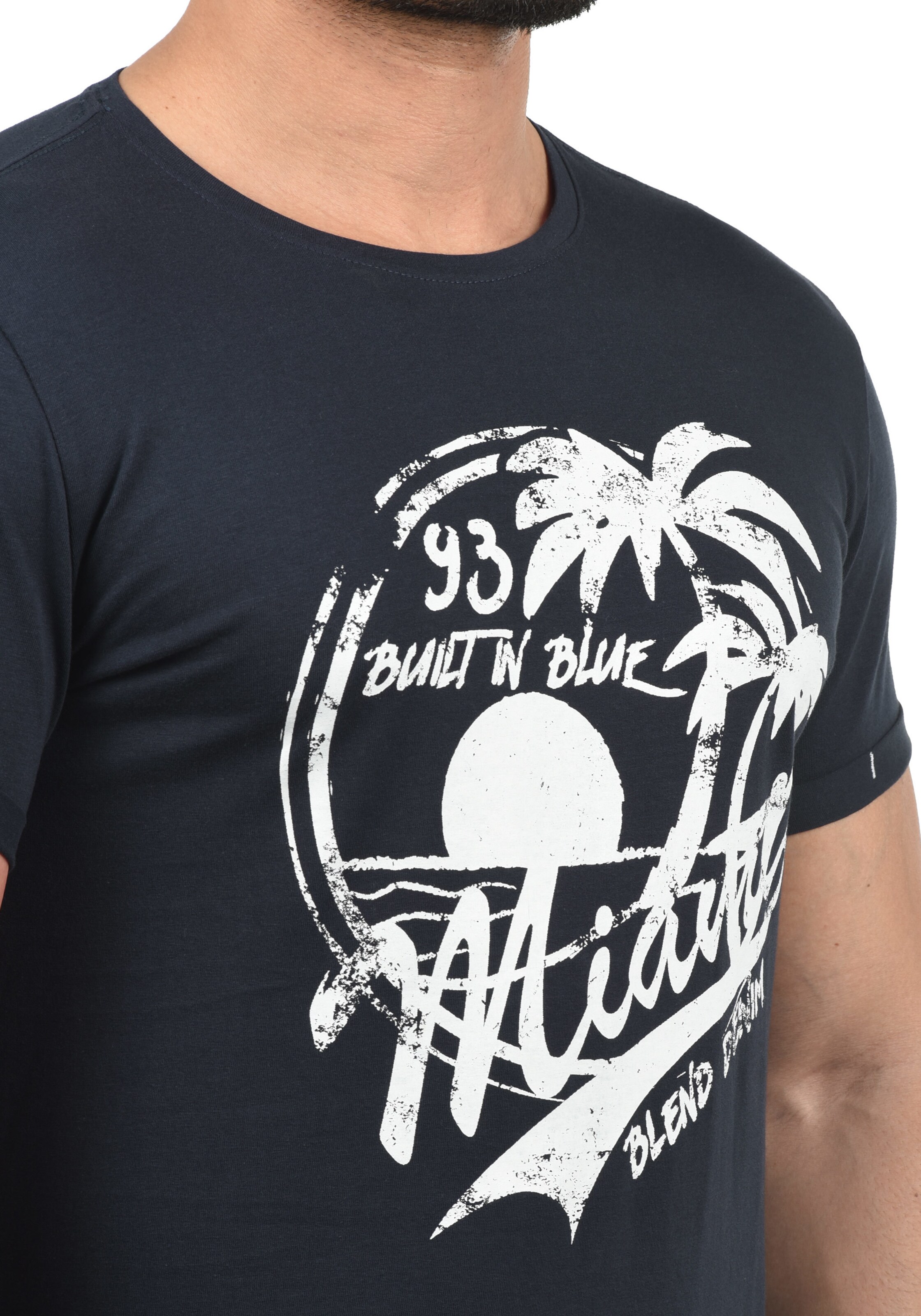 BLEND - Camiseta 'PERRY' en azul