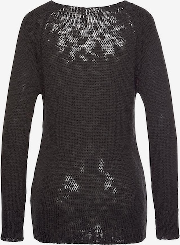 LASCANA Pullover in Schwarz