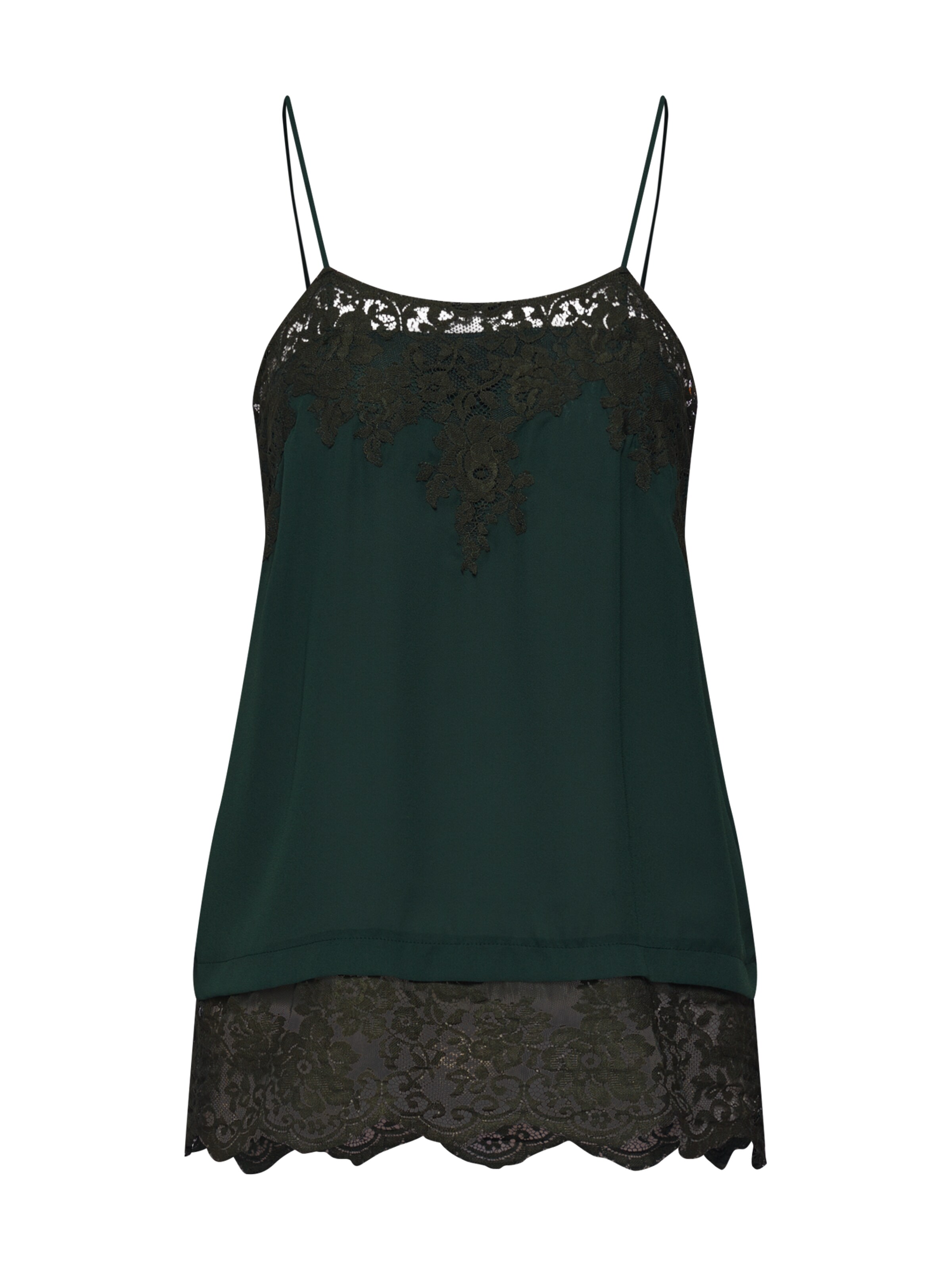 JUST FEMALE - Top 'Cher singlet' in de kleur Groen