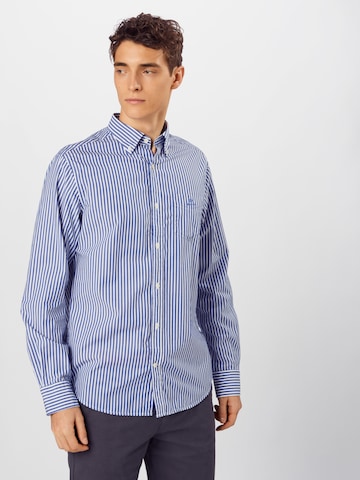 GANT - Ajuste regular Camisa en azul: frente