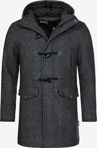 INDICODE JEANS Winter Coat in Grey: front