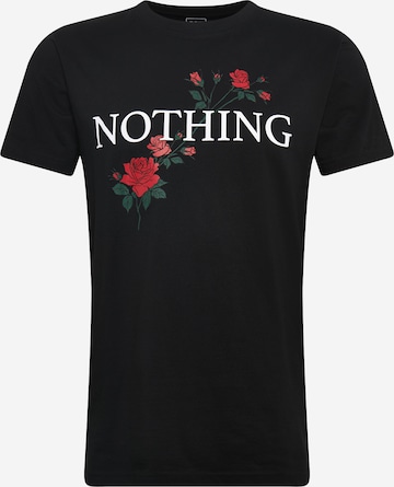 Tricou 'Nothing Rose' de la Mister Tee pe negru: față