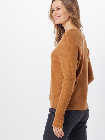 VERO MODA Sweter 'VMLefile' w kolorze brązowy