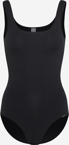 Tricou body de la Skiny pe negru: față