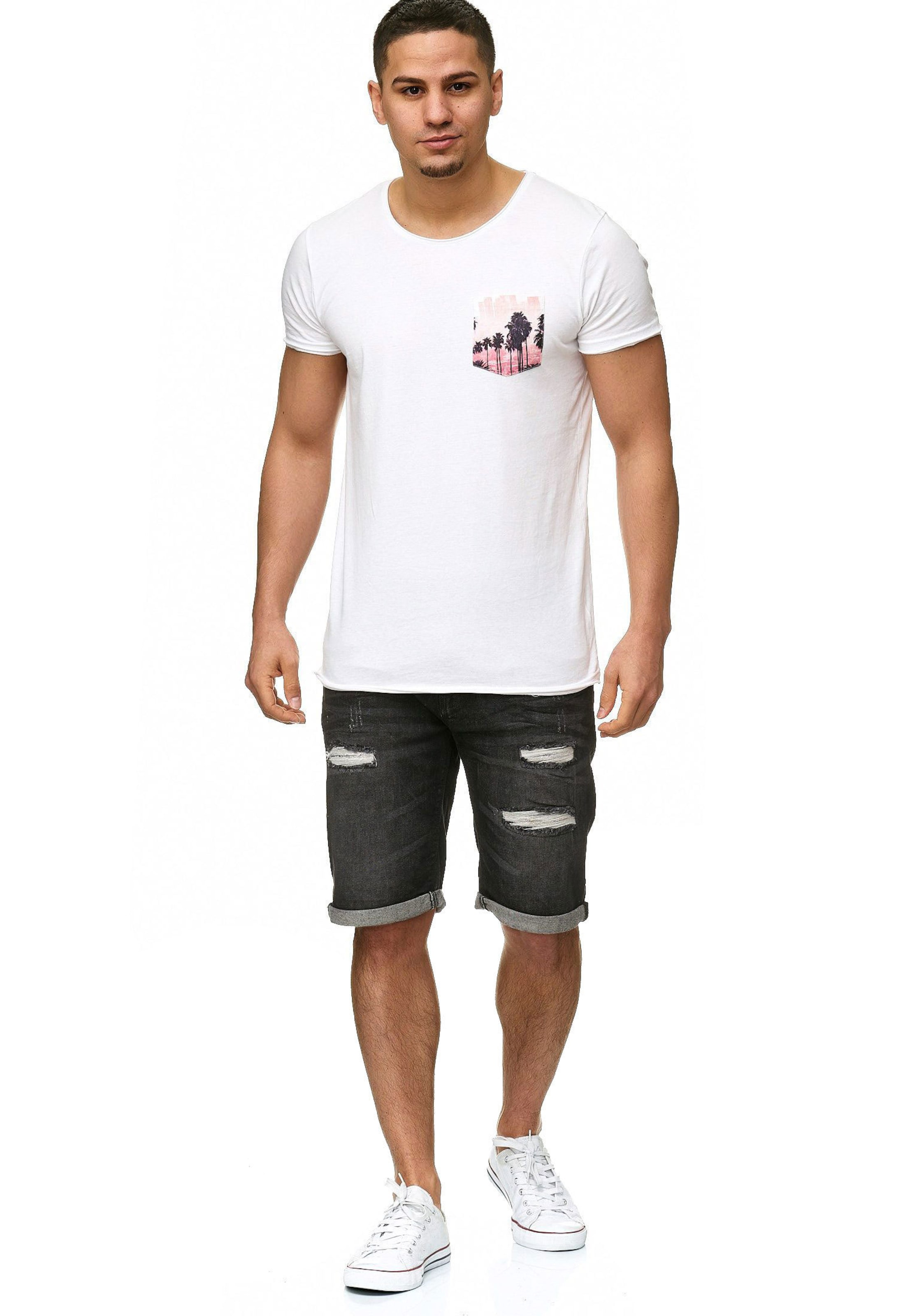 INDICODE JEANS Regular Shorts 'Caden' in Grau