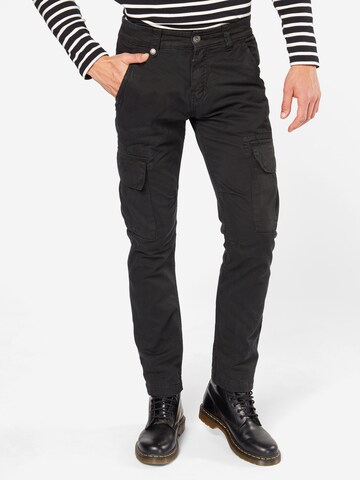 ALPHA INDUSTRIES Regular Cargo trousers 'Agent' in Black: front