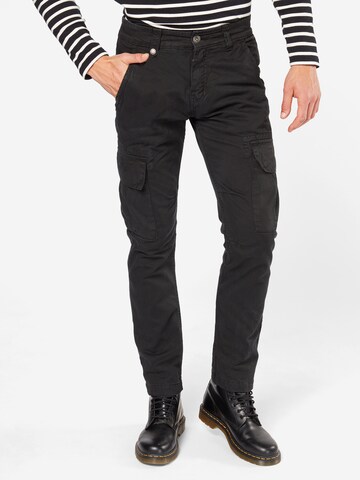 Regular Pantalon cargo 'Agent' ALPHA INDUSTRIES en noir : devant