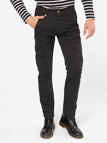 ALPHA INDUSTRIES Regular Cargobroek 'Agent' in Zwart: voorkant