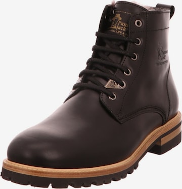 PANAMA JACK Lace-Up Boots in Black: front