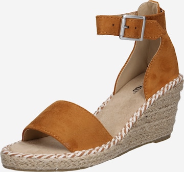 ABOUT YOU - Sandalias 'Leona' en marrón: frente