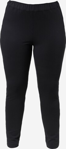 Ulla Popken Skinny Leggings in Zwart: voorkant